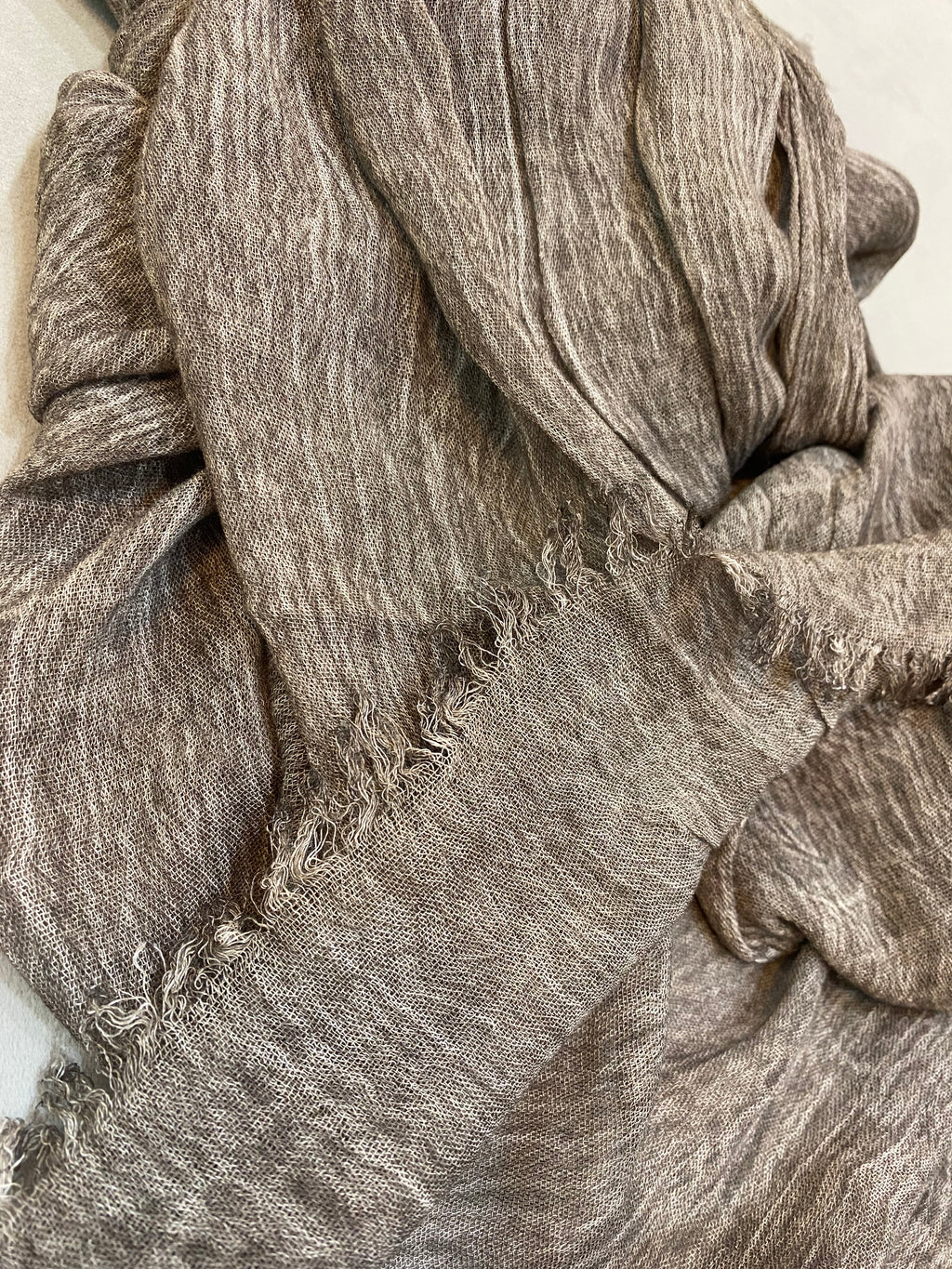 Crinkle linen cotton