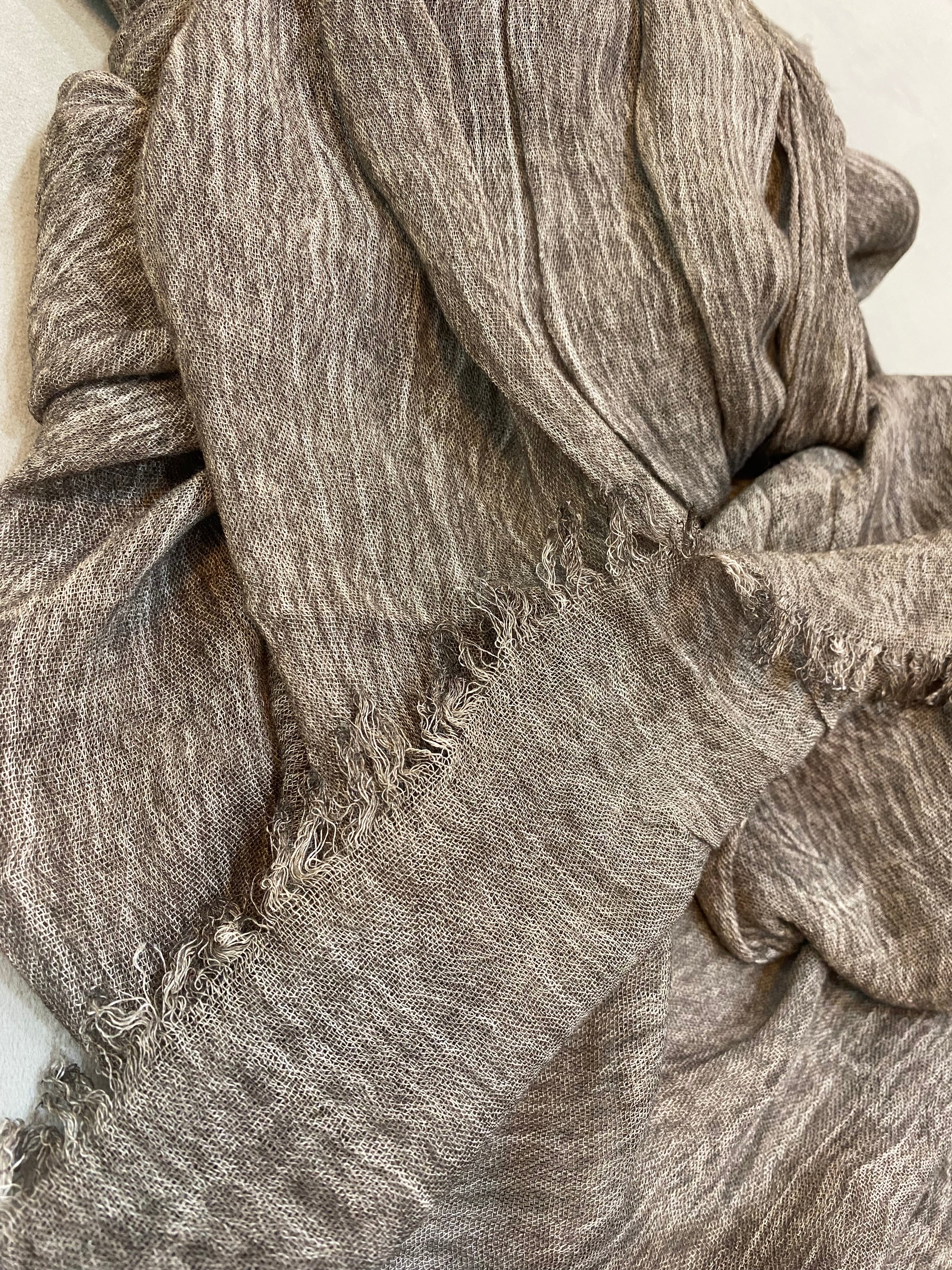 Crinkle linen cotton
