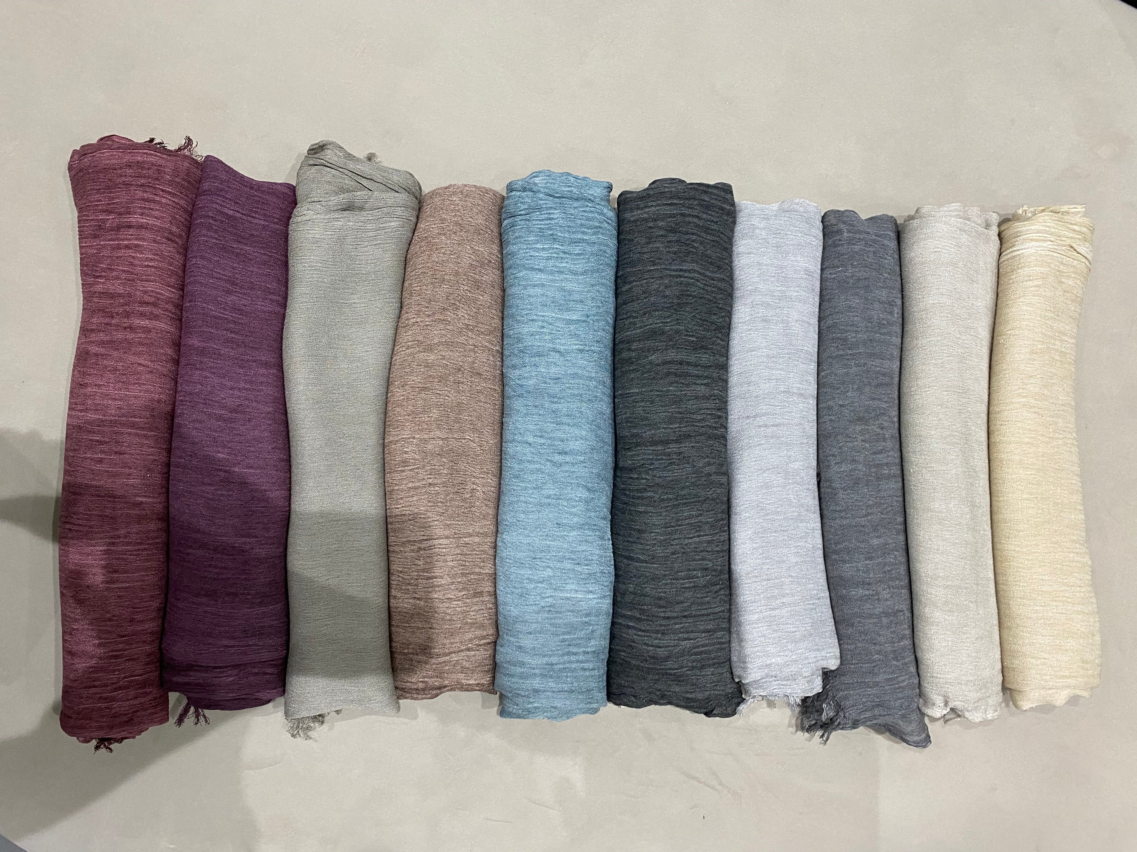 Crinkle linen cotton